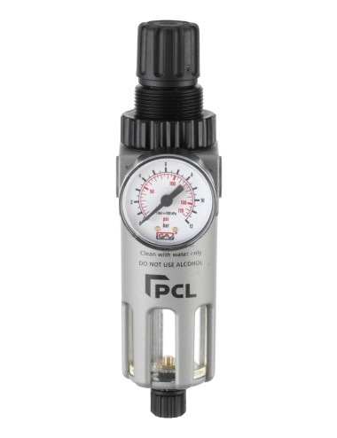 Luchtbehandelingsfilter/Regelaar 0-170 Psi/0-12 Bar, 1/2 Poorten